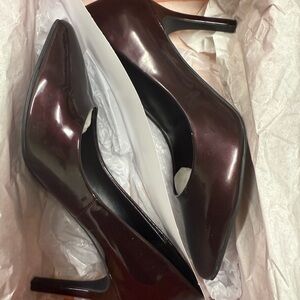 Kelly & Katie Glossy Maroon Heels
